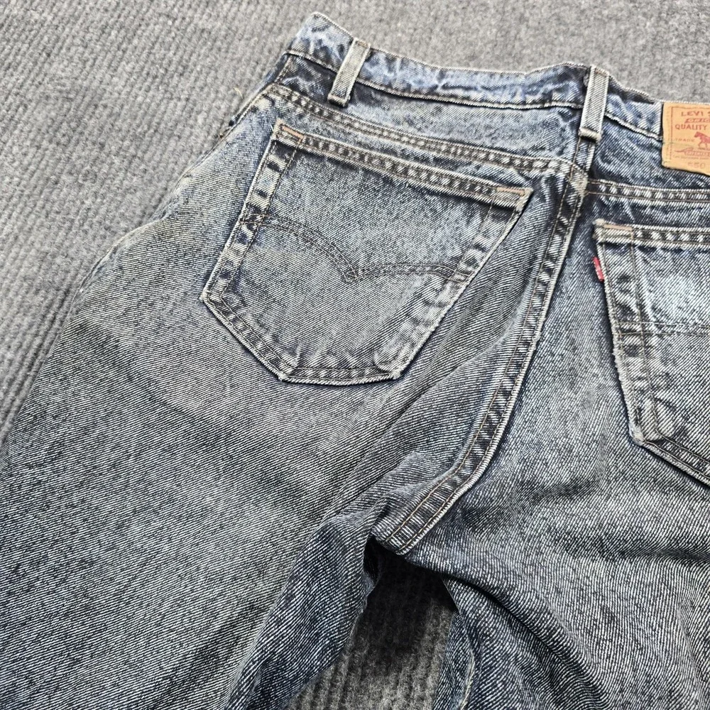 VTG 90s Levis 550 Jeans Men 33x30 Blue Grunge Tapered Relaxed Denim Distress USA